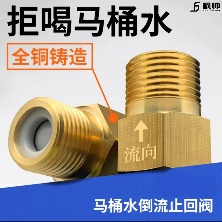 挂件十大品牌马桶卫生间方便防反水单向止回阀防倒流马桶止逆阀