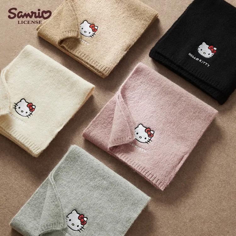 三丽鸥【围巾】礼物送女朋友圣诞生日2025新款Kitty冬季羊绒围脖