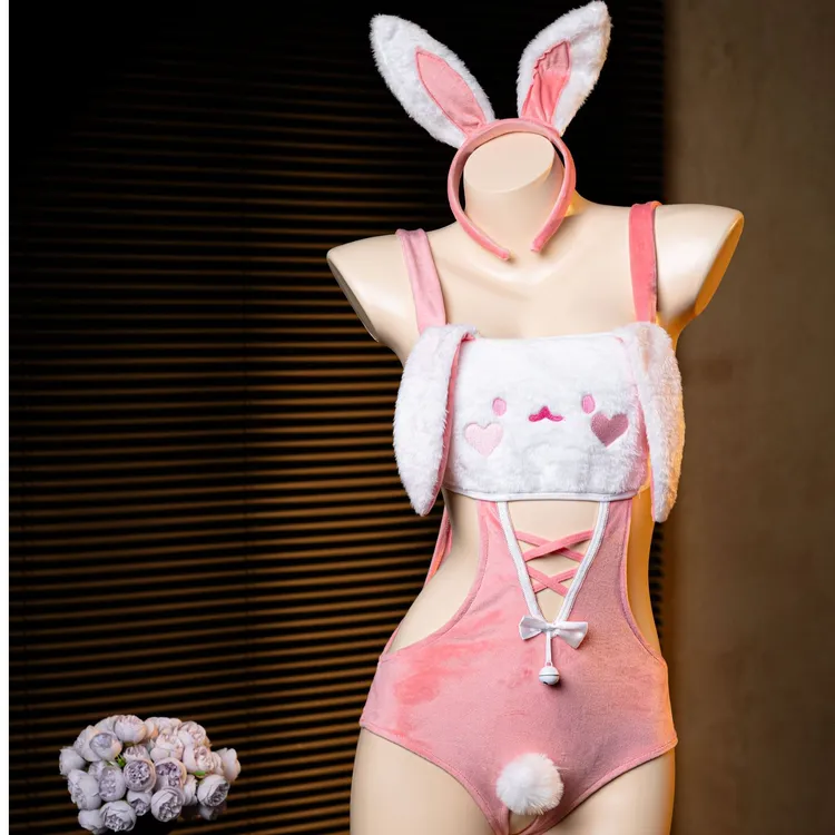 粉色纯欲吊带蕾丝睡裙微胖显瘦约会 内衣