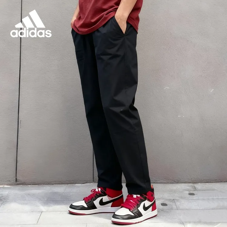 【门店新品】阿迪达斯梭织快干薄款直筒跑步运动休闲长裤KG8939多色