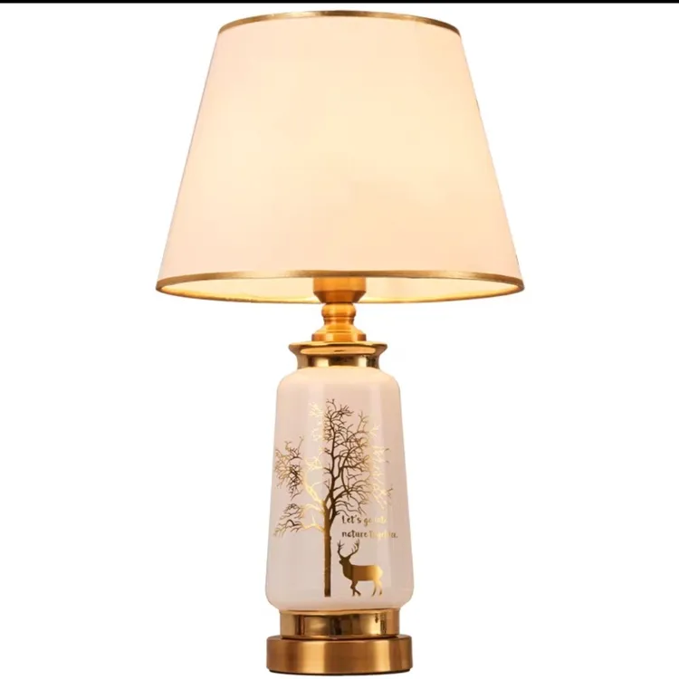 一鹿有你卧室床头灯北欧创意简约现代主卧室新婚装饰台灯可调光