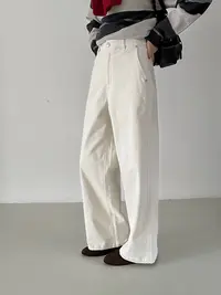 FUJIA STYLE新款气质休闲百搭时尚简约舒适小众休闲裤K602