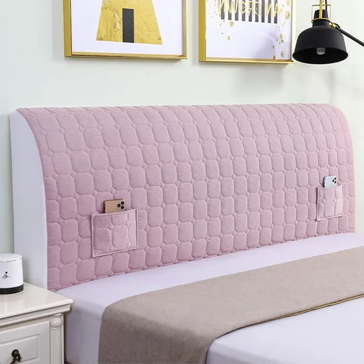 家用全包床头罩柔软舒适款加厚夹棉床头套保护床头防尘罩不起球