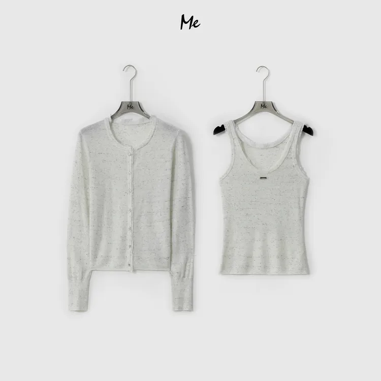 ME【芝麻花边两件套】baby柔花式纱时尚百搭休闲针织毛衣MESA0327