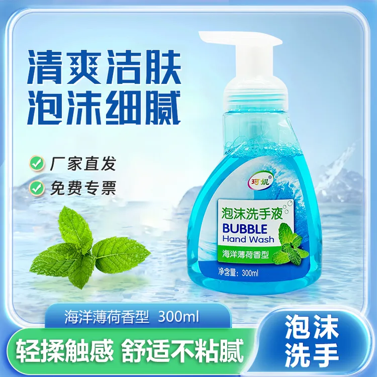 珂妮泡沫按压香型家用小瓶薄荷香洗涤洗手液泡沫