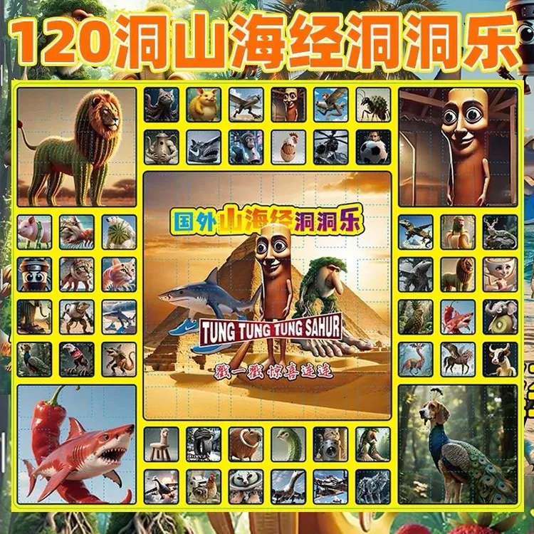 120入国外山海经洞洞乐2025新款惊喜戳戳玩具适合男女孩学生礼物