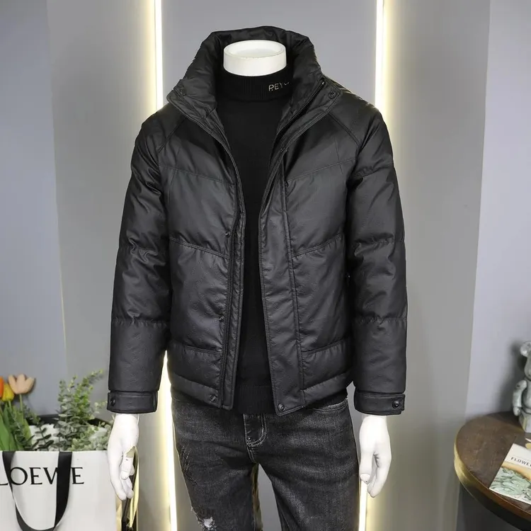 【万达撤柜】立领羽绒服短款潮牌冬季新款轻薄商务修身百搭男士外套