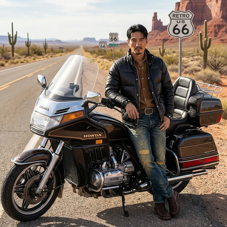 莫臣男士绵羊皮经典复古木村款羽绒服冬季外套G3005B