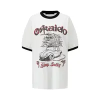Okkaido surfer girl冲浪系列oversize印花T恤