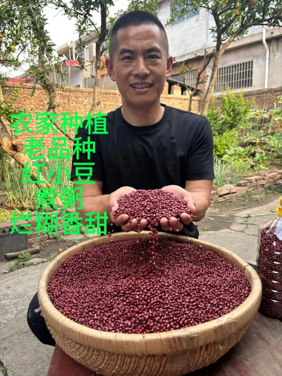 糖蜜豆农家红豆老品种红小豆颗粒饱满煮粥正宗五谷杂粮八宝粥原料