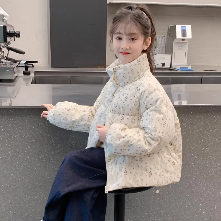 女童羽绒服2025新款冬装儿童网红洋气加厚白鸭绒女孩冬季时髦外套