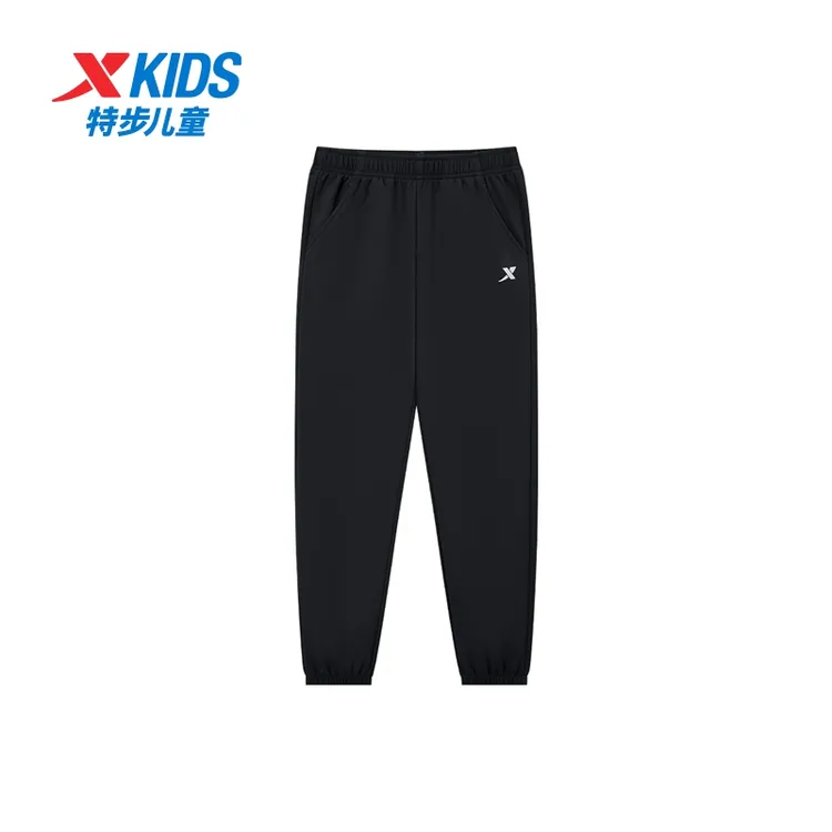 特步儿童【暖壳裤】新款防水男女通用梭织运动裤保暖675326669307
