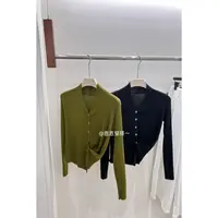 【恩恩穿搭】秋冬V领小气质单排扣显瘦毛针织衫