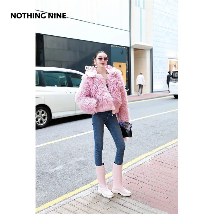 NOTHING NINE 樱之谷羽绒服外套帽子可拆卸
