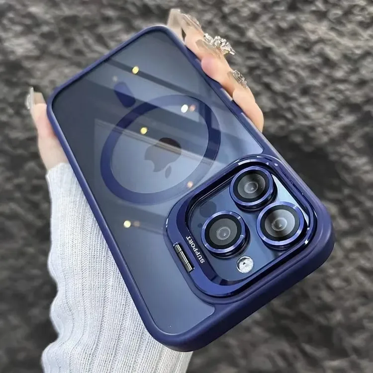 闪度侠磁吸镜头适用苹果16/15pro手机壳iPhone14磨砂13隐形支架12