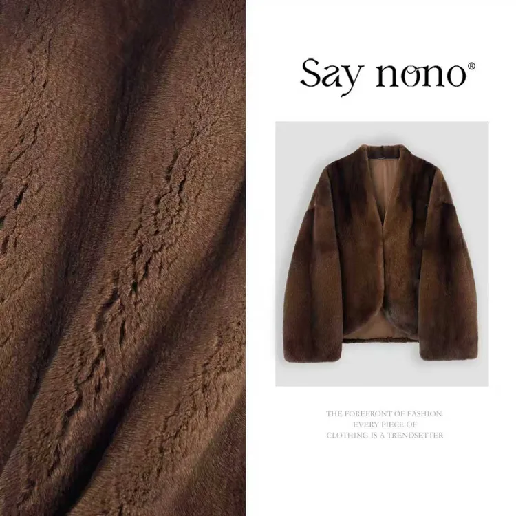 懒猫nono│Saynono 时尚气质慵懒风进口水貂皮草外套  GG8561FY