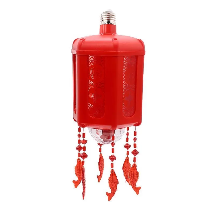 春节灯吊坠七彩自动变色灯过年装饰灯氛围灯LED魔球灯灯笼灯6214