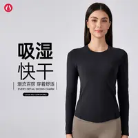 lulu露露首领瑜伽服2025春秋新款长袖跑步专业运动健身上衣高级感