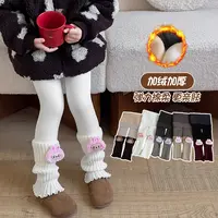 梵米蒂女童打底裤拉布布卡通玩偶秋冬季加绒加厚堆堆袜套006-2