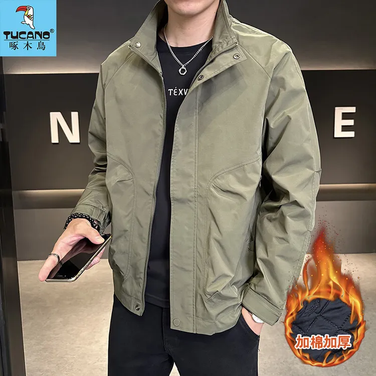 TUCANO/啄木鳥秋冬新款男士立领夹克潮流时尚百搭休闲加厚上衣