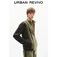 UR2025秋季新款男装潮流休闲撞色拼接夹克外套UUV150004