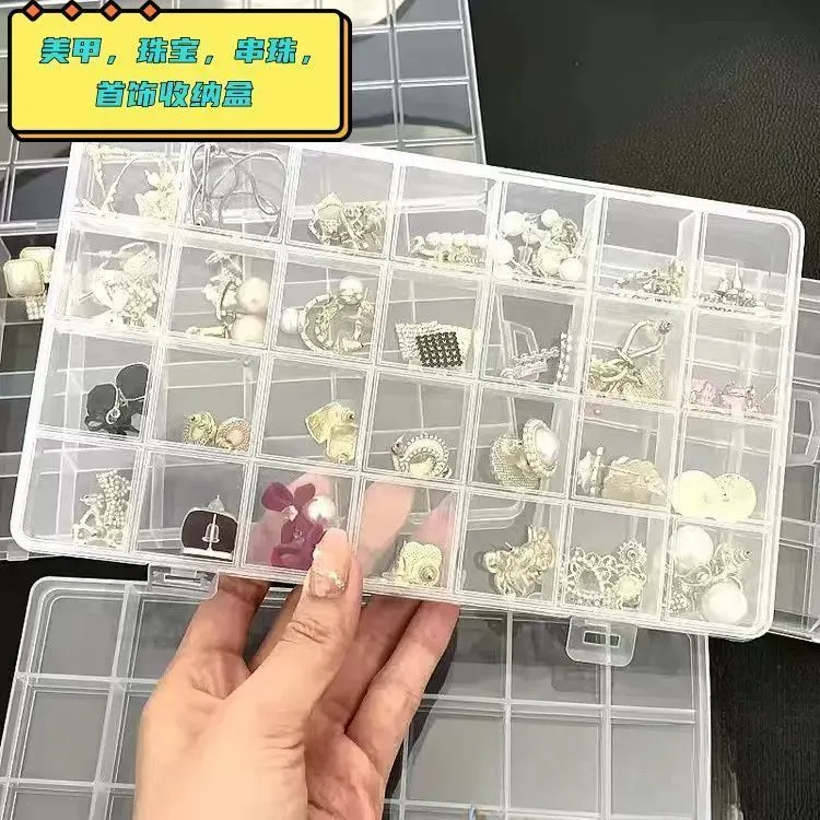 点砚防氧化首饰盒项链耳饰戒指收纳袋透明耳钉耳环手饰品盒子便携