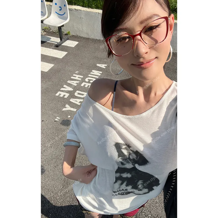 AYOBE小贤/东京宅记 美式辣妹卡通小狗休闲宽松T恤显瘦慵懒风短袖