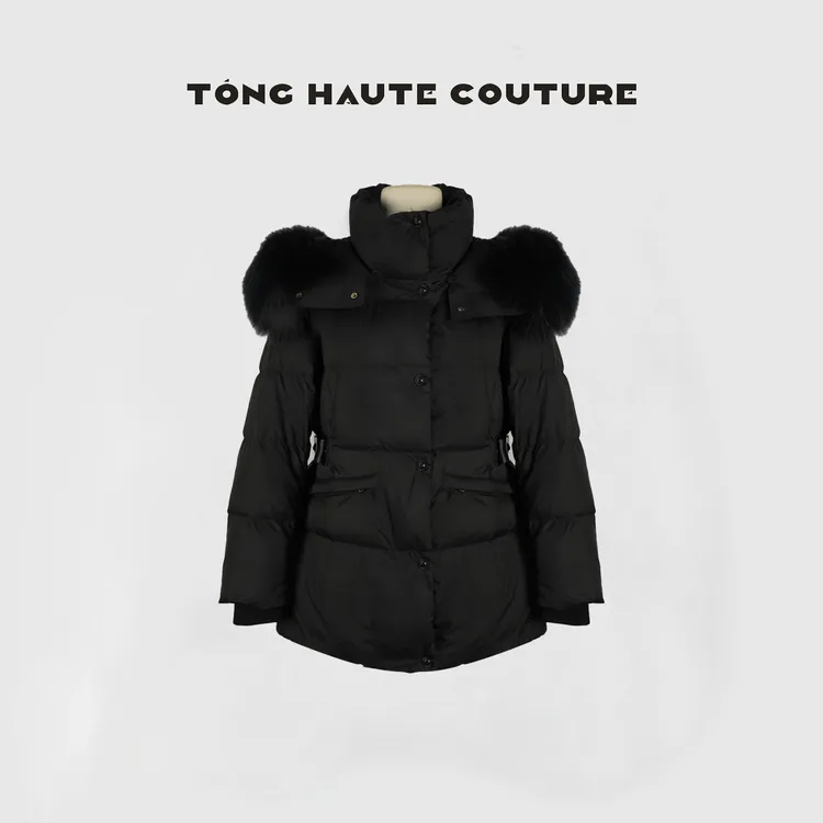 【疏影剪衣】冬季新国标90白鸭绒+貉子毛时尚百搭羽绒服 YW518