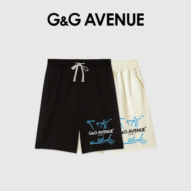 G&G AVENUE 夏季潮流时尚透气短裤男女同款五分裤男-GK2411054