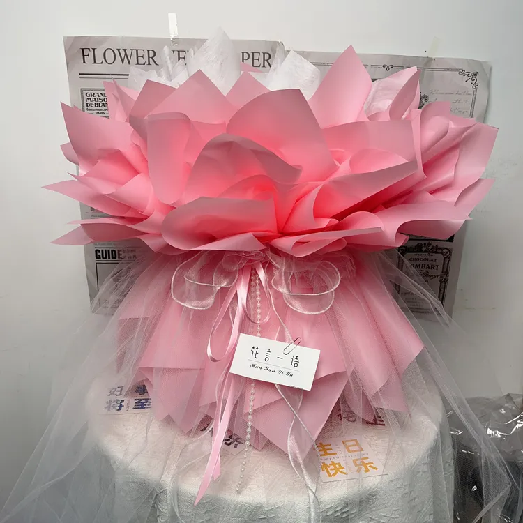 尖尖角花壳半成品巨型玫瑰花束包装半成品有钱花材料包手工教师节