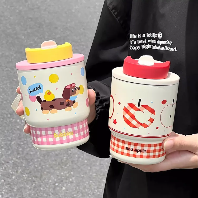 创意可爱少女心316不锈钢高颜值网红外出水杯子生日礼物送女生