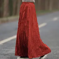 【0796】半裙~不规则褶皱半身裙 超好看长裙子春秋季百褶裙大摆伞裙
