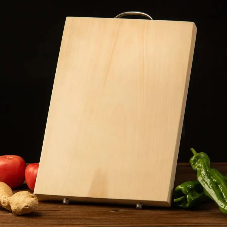 银杏木菜板整木切割-方形40*30精品款式