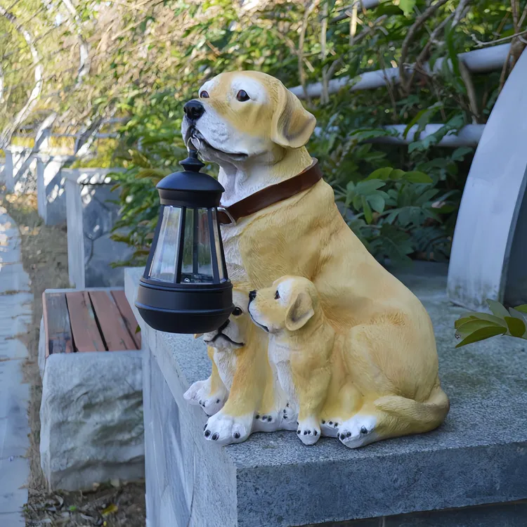户外仿真狗狗摆件花园庭院阳台桌面假山草地装饰十二生肖个性动物