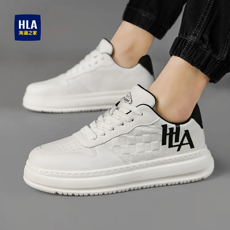 HLA/海澜之家男鞋秋季透气潮流百搭板鞋男士爆款时尚休闲潮鞋