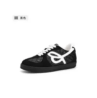 【郭幂幂】688-13B圆头休闲风德训鞋透气时尚休闲鞋女鞋印花鞋子