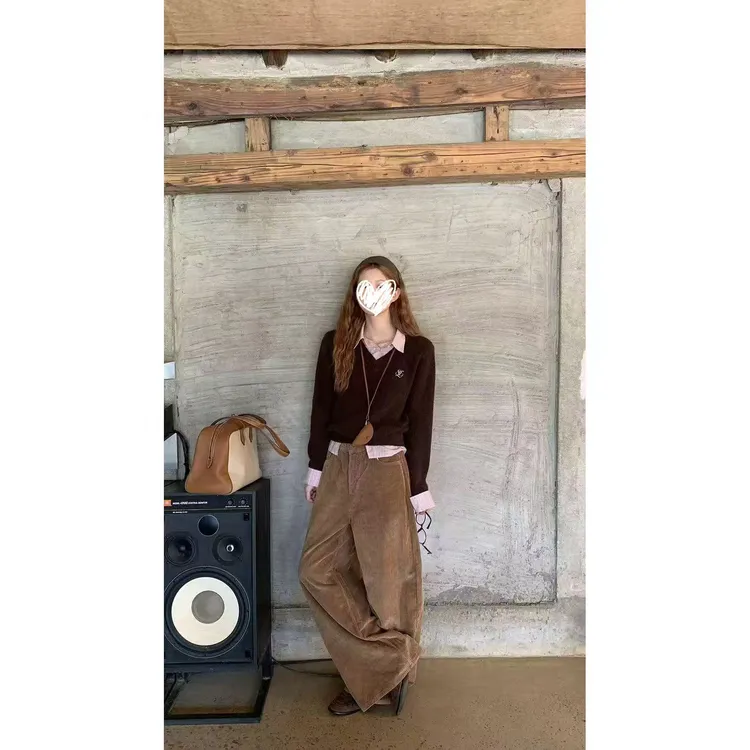 【如如】INS风慵懒风静奢风时尚套装百搭高领套装宽松秋季