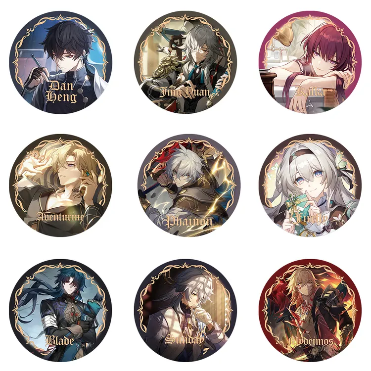 芙宁娜散兵吧唧白厄万敌周边马口铁徽章挂饰胸章