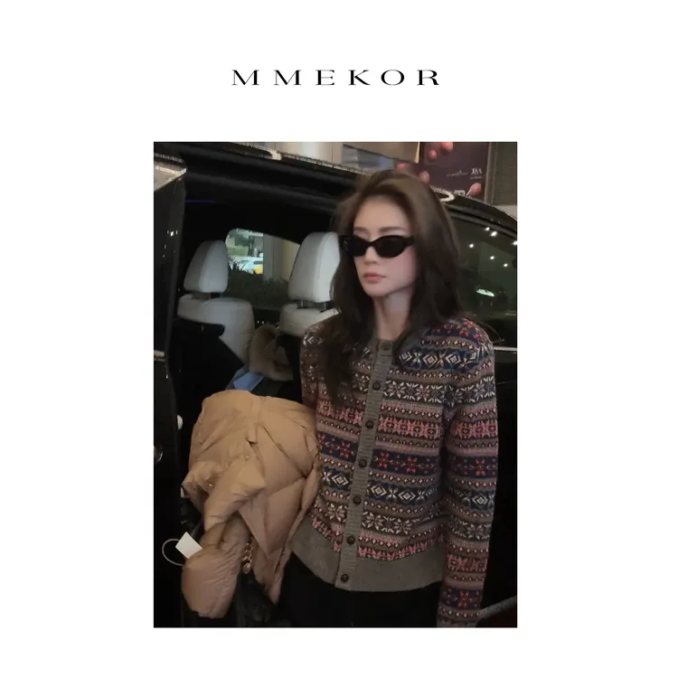 MMEKOR “布拉安妮”毛衣 2025新款秋款末日美拉德风上衣 30613