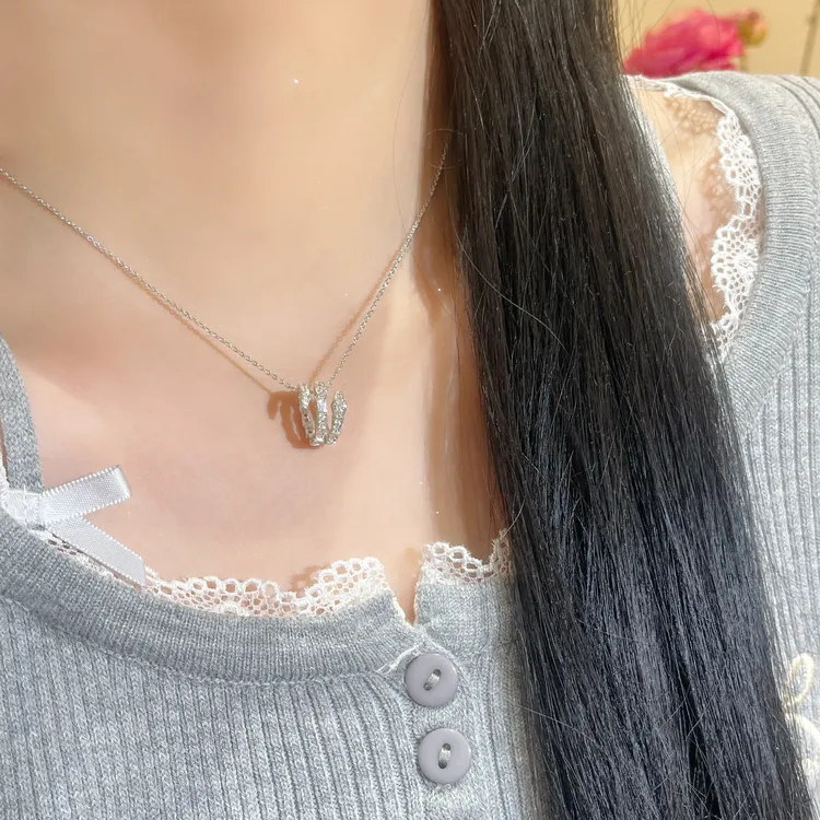 铜项链 项链女新款潮时尚个性闪锆蛇形锁骨链百搭独特设计项链女