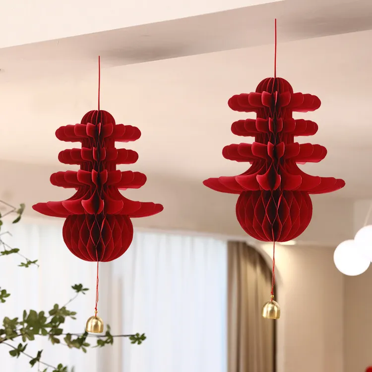 2025新年装饰用品壁挂灯笼蛇年客厅场景布置春节装饰挂件