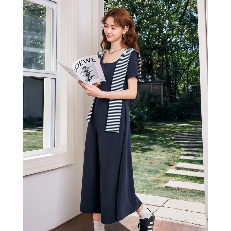 IEF/爱依服连衣裙2025春季新款韩版简约休闲小女人气质连衣长裙