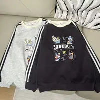 秋季新款女大童韩版圆领卫衣初高中生女孩洋气上衣zb6087简约童品