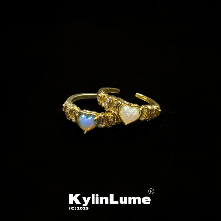 合金戒指 古着vintage情侣对戒复古小众高级感个性爱心七夕礼物04