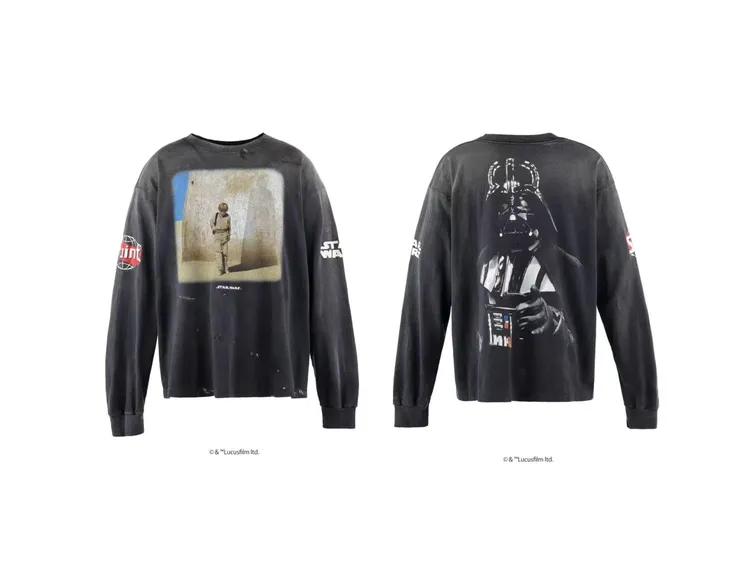 【Whynot】Saint联名Starwars 星球大战百搭潮牌美式长袖