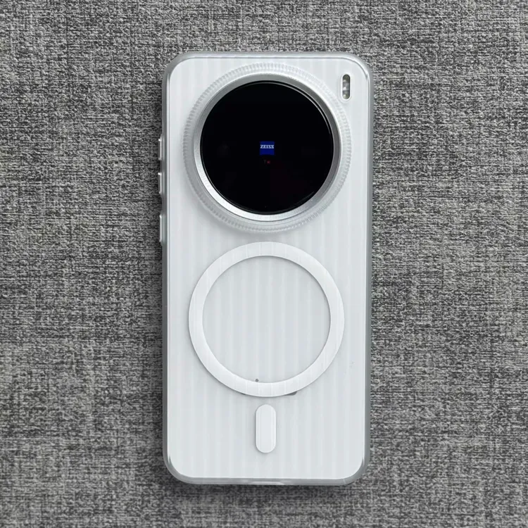 光栅瓦楞纹磁吸vivoX300手机壳适用x200s冰雾磨砂亚克力硬壳x100s