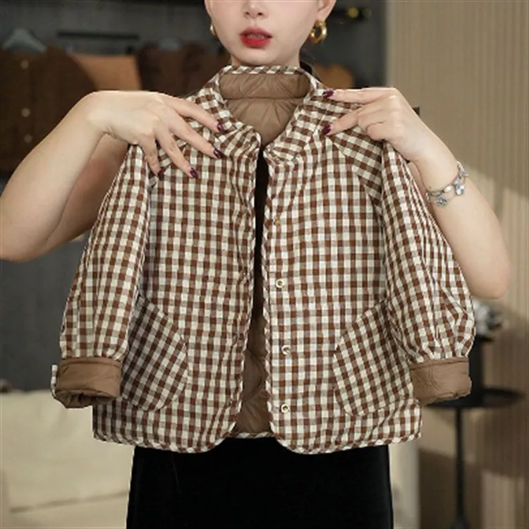 儿童双面穿男女童冬季新款韩系时尚保暖棉服外套洋气美拉德上衣