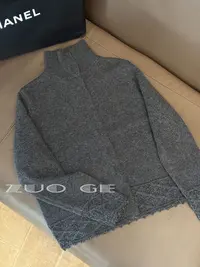 【不可机洗~绵羊毛混纺】~高领排扣软糯温柔感针织毛衣f