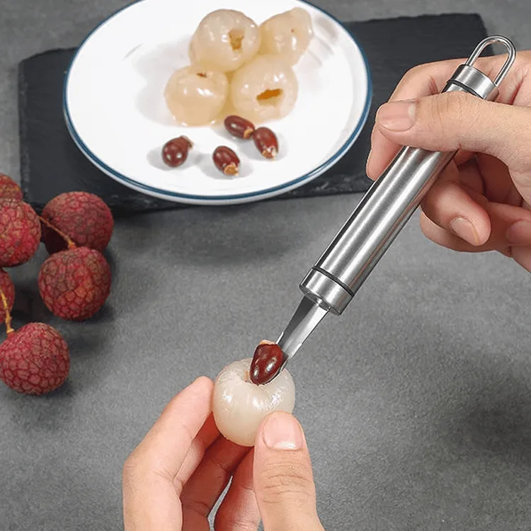 【到手2个装】不锈钢龙眼去核器取肉挖肉器荔枝石硖剥壳工具