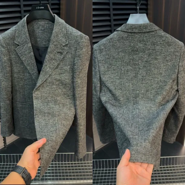 长袖秋季不褪色西服上装男装秋冬